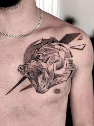 And we are regarded as professional artists. First Tattoo Geometric Sketchy Bear By Thomaz Cauchi Thomaz Cauchi Tattoo Art Studio Qormi Malta Tattoos