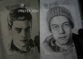 Schizzi di volti dei personaggi