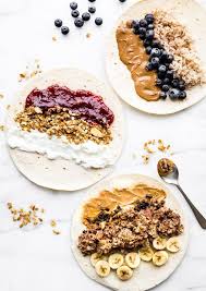 No matter what your family or their lifestyle looks like from day to day, fitting a healthy breakfast into each morning might be a challenge. 16 Easy And Healthy Breakfast Ideas For Back To School Breakfast Wraps Recipes Healthy Vegan Breakfast Nutritious Breakfast
