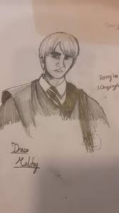 He is a student in harry potter's year belonging in the slytherin house. Drawing Of Draco Malfoy Harry Potter Amino