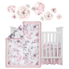 They've earned their place amongst the best in the business because of. Lambs And Ivy Watercolor Floral 4 Piece Crib Bedding Set In Pink And Grey Nebraska Furniture Mart