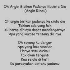 Download lagu dan video terbaru. Lirik Lagu Oh Angin Bisikan Padanya Kucinta Dia Angin Rindu Kumpulan Lirik Lagu