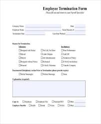 Free Employment Form Samples Documents Word Pdf Sample Employee Termination Letter Employment Form Letter Of Employment Lettering