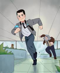 Geek out yarn creations 02/14/20. Connor Detroit Become Human Fanart