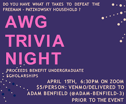 A graphic in an april 11 story, weathering the storm with the clecs, misspelled the name of time warner telecom&aposs (twtc:nasdaq) ceo. Awg Trivia Redux Take A Break Trivia Night April 15th 6 30 Pm Awg At Penn State
