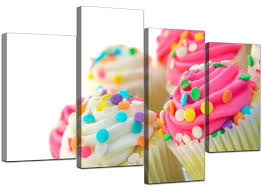 4 out of 5 stars (5) $ 11.25. Pink White Cupcakes Kitchen Canvas Wallfillers Co Uk