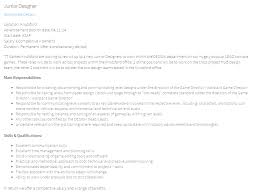Savesave cover letter game designer for later. Game Designer Job Details