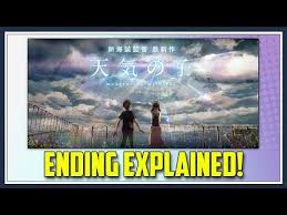 The original ending controversy explained; Weathering With You Ending Explained Tenki No Ko Youtube Weathering With You K O Tenki No Ko
