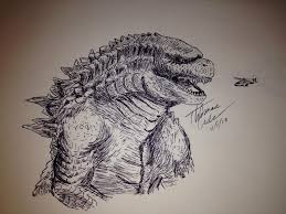 Godzilla 2014 Godzilla 2014 Pencil Sketch And More Fan Art Godzilla Godzilla 2014 Kaiju Monsters
