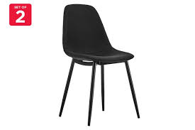 Ultra modern styling is exemplified with the design of the feister ultra modern collection. Matt Blatt Set Of 2 Georgia Dining Chair Black Black Legs Matt Blatt