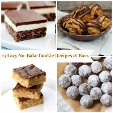 21 Lazy No Bake Cookie Recipes Bar Cookie Recipes Baking Recipes Cookies Baked Dessert Recipes Easy No Bake Desserts