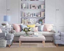Cozy Home Pretty Pastel Colors Pastel Living Room Pastel Home Decor House And Home Magazine