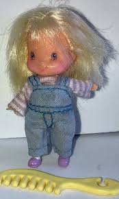 Strawberry Shortcake-Mini Doll-Blonde Hair-Bib Overalls | eBay