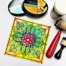 Printing With Gelli Arts Quick And Easy Gel Medium Stamping Ink Resist Technique By Birgit Koopsen Gel Medium Gelli Arts Prints