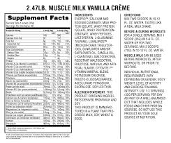 milk vanilla creme lean muscle formula