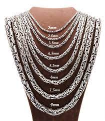Bali Byzantine Chain Necklace 925 Sterling Silver Bracelet Man Etsy In 2021 Chains For Men Silver Chain For Men Bracelets For Men