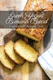 Greek Yogurt Banana Bread Recipe Saporito Kitchen Recipe Yogurt Banana Bread Greek Yogurt Banana Bread Greek Yogurt Recipes