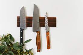 We put paper in between to protect our finishing sand. Diy Best Wooden Magnetic Knife Holder