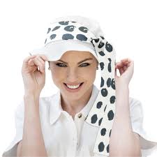 Masumi Lola Women Summer Hat with Scarf UPF 50+ Sun Protection Packable