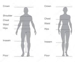 body measurements diagram size chart measurement diagram