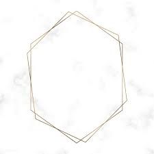 Download Premium Vector Of Golden Hexagon Frame Template Vector 494528 Frame Template Free Frames Hexagon