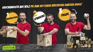 Geburtstagsgeschenk Fur Den Freund Verpackt In Einer Holzkiste Inklusive Brecheisen Wowboxeo De