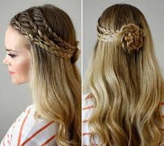 In unserer frisurendatenbank können sie den für sie passenden look schnell finden und sich einfach. Zopfkranz Mit Blume Selber Flechten Frisur Fur Lange Haare Zum Nachstylen Passend Fur Besondere Anlasse Bilder Dekoration