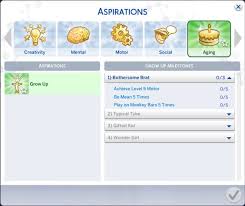 The Grow Up Aspiration From The Sims 2 Is Back Sims 4 Traits Sims 4 Challenges Sims
