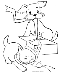 Despite their reputation for being dominant and independent, cats have effortlessly made their way into the hearts of many humans. Dogs And Cats Coloring Pages Coloring Home