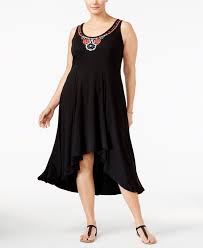 Ny Collection Plus Size Embellished High Low Dress Sale Clearance Women Macy S High Low Dress Dresses Plus Size Dresses