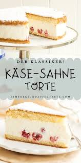 Kase Sahne Torte Mit Himbeeren Zimtkeks Und Apfeltarte Kase Sahne Torte Leckere Torten Kuchen Und Torten Rezepte