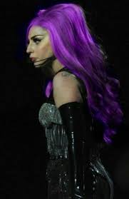 Purple Lady Gaga Lady Beautiful Hair