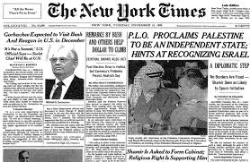 Maybe you would like to learn more about one of these? New York Times Otd On Twitter The Front Page Otd In 1988 Palestine Declares Independence Nytimes