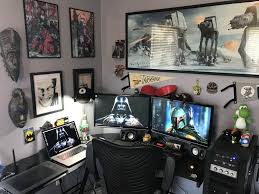 Https Ift Tt 2xob3lo Our First House Recently My Corner Of The Office Makes Me Feel Warm And Fuzzy Gaming Room Setup Game Room Design Desk Setup