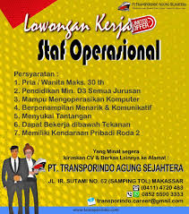 We did not find results for: Lowongan Kerja Loker Pt Transporindo Agung Makassar Juni 2019