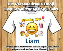 From emojis to sequins, you'll be able to create a shirt to. Diy Emoji Inspired T Shirt Iron On Emoji By Instbirthday On Zibbet