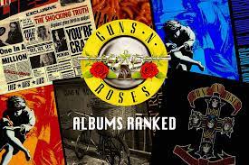 Guns n' roses, often abbreviated as gnr, is an american hard rock band from los angeles, california, formed in 1985.when they signed to geffen records in 1986, the band comprised vocalist axl rose, lead guitarist slash, rhythm guitarist izzy stradlin, bassist duff mckagan, and drummer steven adler.the current lineup consists of rose, slash, mckagan, guitarist richard fortus, drummer frank. Guns N Roses Albums Ranked