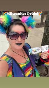 Ever wondered what I would do with a weekend off from Ren Faires?, If you  guessed “Attend the nearest PRIDE Event,” you are CORRECT!, Happy Pride. Be  excellent to each other 🌈💜✨