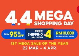 online exclusive watsons 9.9 online mega sale is happening right now! Shopee 4 4 Mega Shopping Sale Mypromo My
