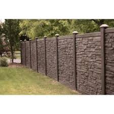 Simtek 6 Ft X 6 Ft Ecostone Dark Brown Composite Fence Panel Fp72x72edbr At The Home Depot Mobile Backyard Fences Fence Design Fence Panels