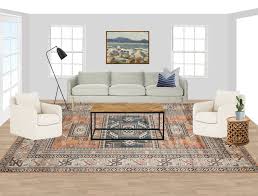The colorful contrasting prints throughout contribute to the playful yet formal spirit of the room, too. Shop The Room Coastal Eclectic Living Room