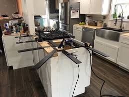 Your kitchen island can have the appearance of floating with the hidden island support bracket from the original granite bracket. Hidden Island Support Bracket Kitchen Island Dimensions Kitchen Island Makeover Kitchen Design