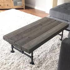 Signature design by ashley budmore farmhouse coffee table with sliding barn doors, brown. Best Barn Board Black Steel Pipe Coffee Table For Sale In Peterborough Ontario For 2021