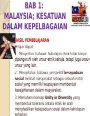 Psikologi sosial adalah salah satu cabang ilmu psikologi yang mempelajari tentang hubungan antara manusia dengan kelompoknya. Bab 1 Malaysia Kesatuan Dalam Kepelbagaian Pptx Bab 1 Malaysia Kesatuan Dalam Kepelbagaian Hasil Pembelajaran Pelajar Dapat 1 Menyedari Bahawa Course Hero