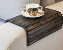 Sofa Tablett Tisch Vintage Schwarz Tv Fach Holz Couchtisch Runde Ausfluge Fur Kleine Raume Rustic Ottoman Sofa Arm Table Wooden Tv Trays
