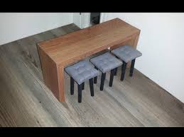 How To Make Doll Bar Stools And Table Youtube Bar Chairs Diy Dollhouse Furniture Miniature Dollhouse Furniture