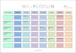Damit auch für die mama noch ein wenig freizeit über bleibt, haben wir euch eine putzplan vorlage für die ganze familie erstellt, damit alle mitglieder mit anpacken können. Putzplan Vorlage Fur Singles Paare Familie Wg