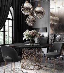 The timeless scroll design in the front effortlessly complements various home. Interior Design Home Decor On Instagram By The Show Of Hands Who Else Is Loving This Bold Black And Gold Design Home Decor Dining Room Design Decor