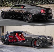 Black Rolls Royce With Red Interior Rollsroyceclassiccars Feb 5 2020 Black Rolls Royce With Red I Luxury Cars Rolls Royce Sports Cars Luxury Rolls Royce