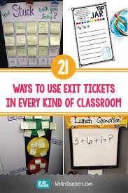 Write a 3, 2, 1 list. 21 Ways To Use Exit Tickets In Every Kind Of Classroom Including Online